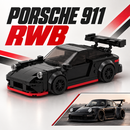 Porsche 911 RWB Negro y Rojo