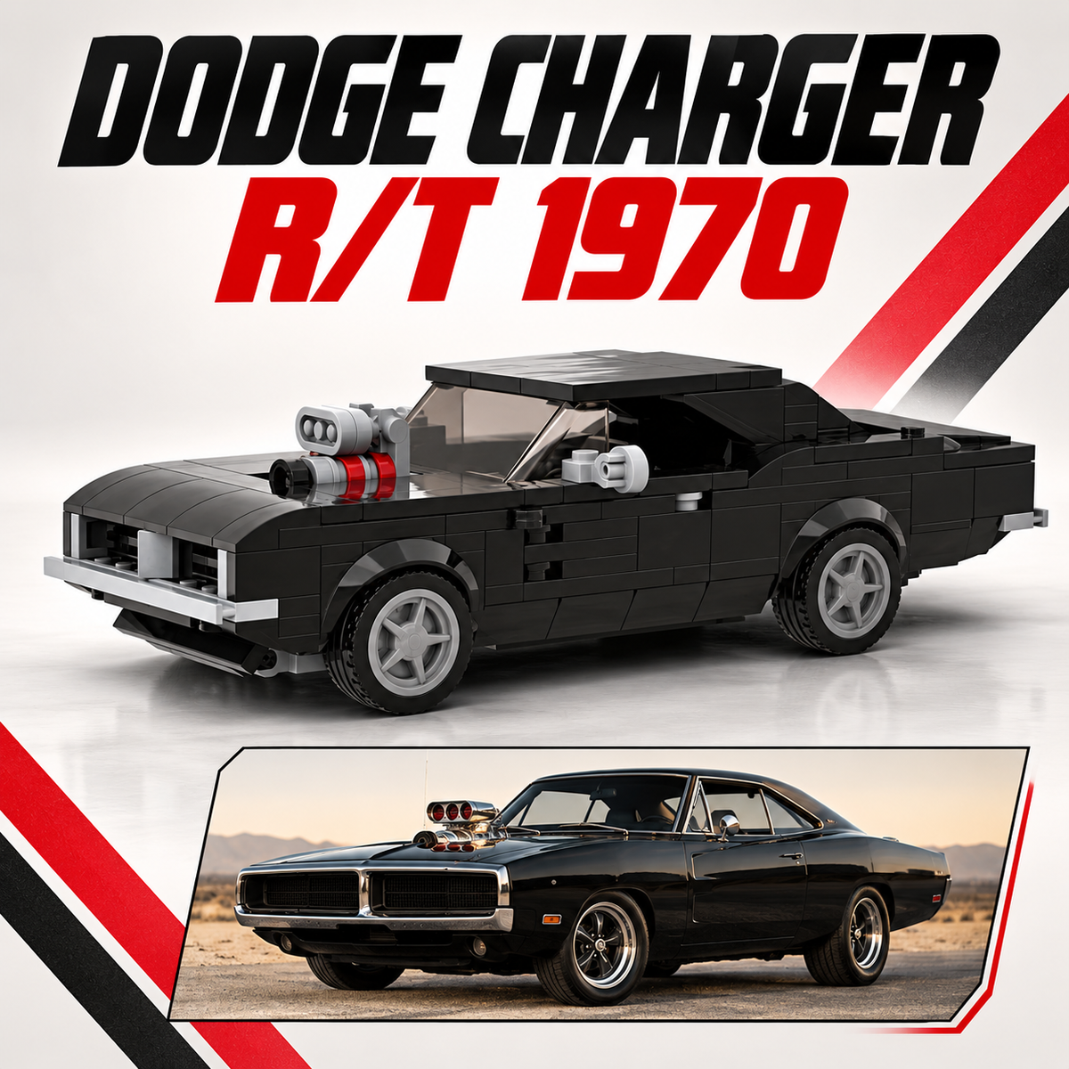 Dodge Charger R/T 1970 Motor Expuesto
