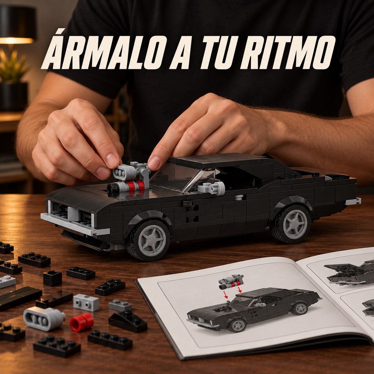 Dodge Charger R/T 1970 Motor Expuesto