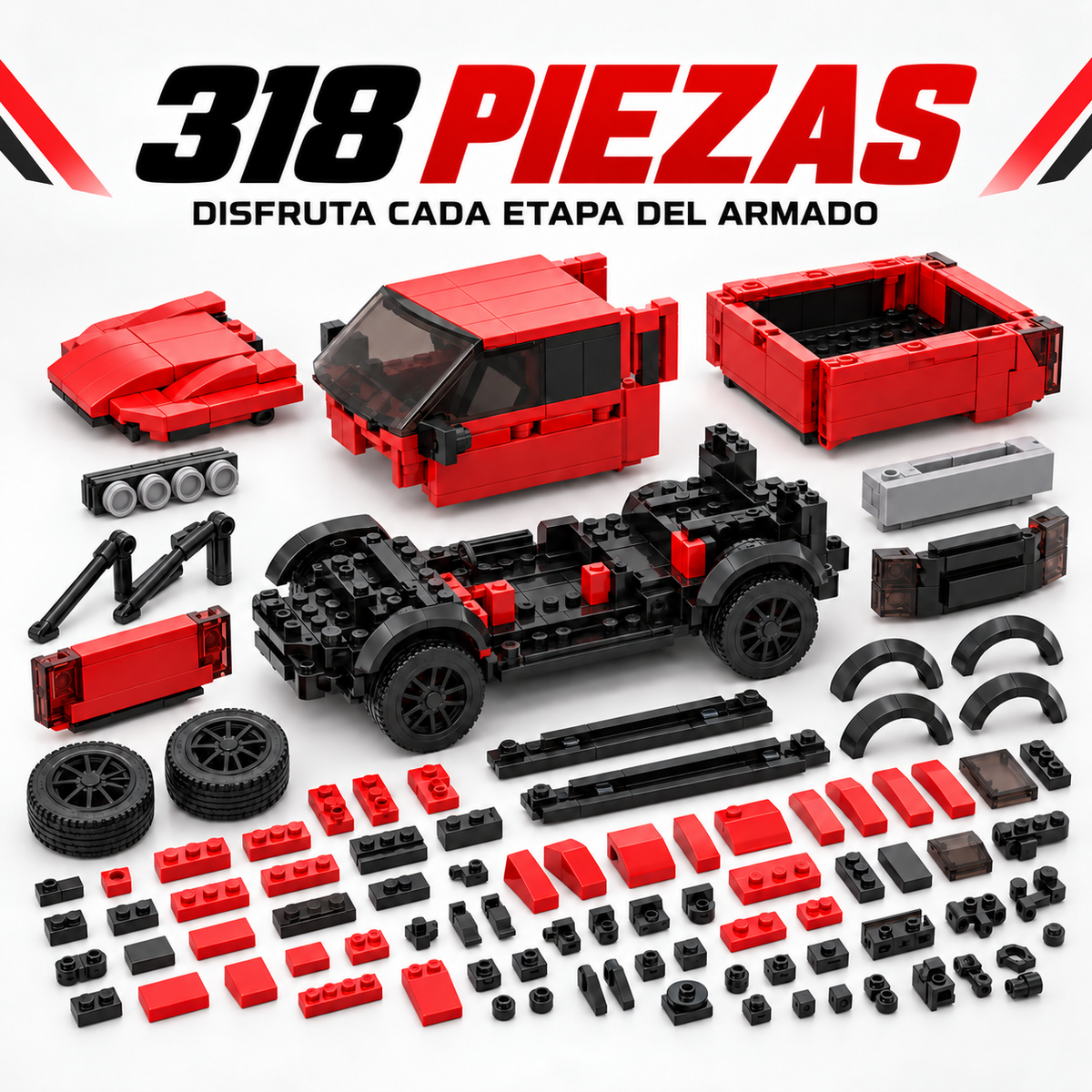 Pickup Off-Road Roja