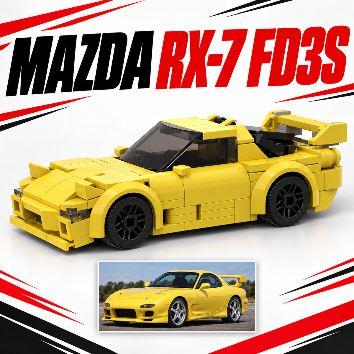 Mazda RX-7 FD3S Amarillo Compacto