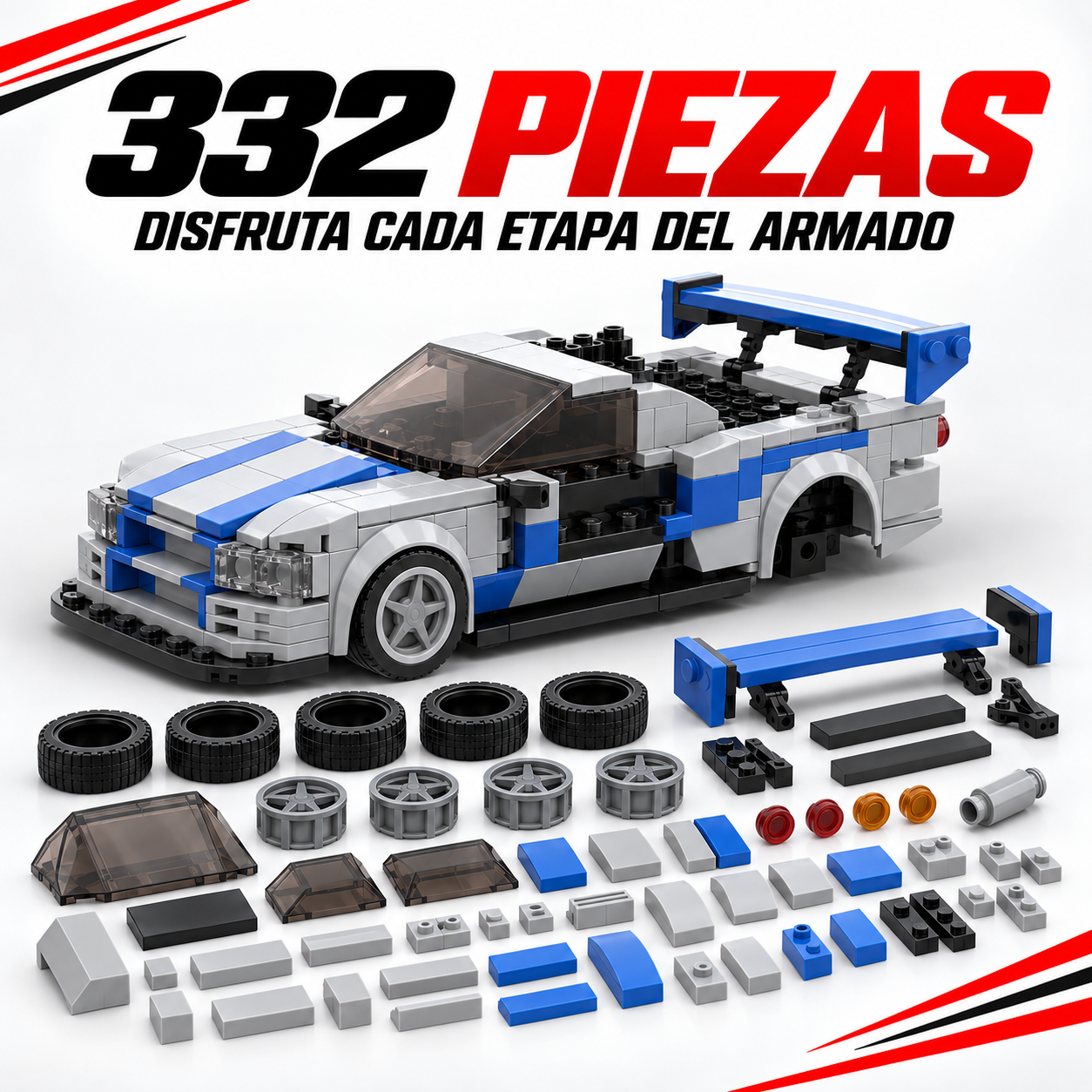 Nissan Skyline R34 Franjas Azules